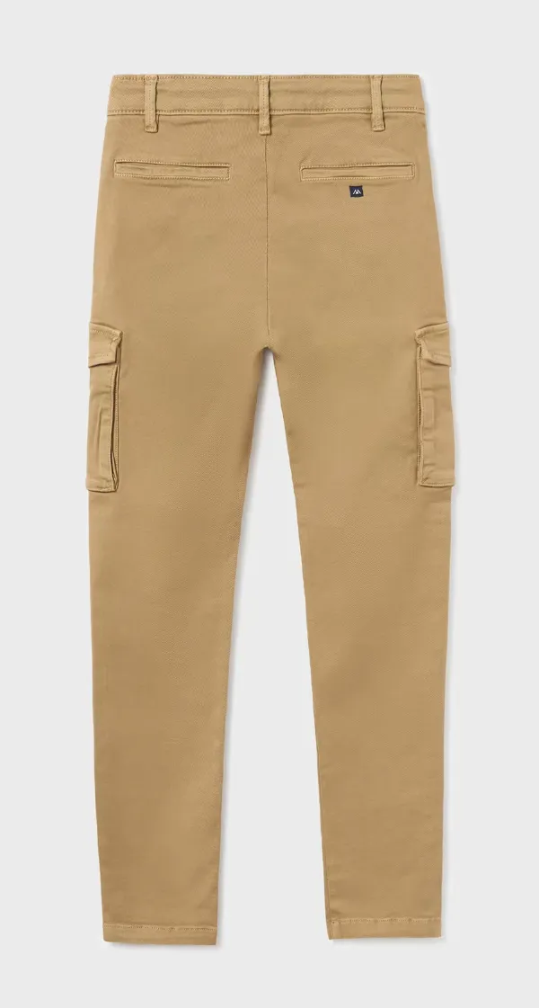 7523 Mayoral Tween/Teen Boys Slim Cargo Pants - Walnut