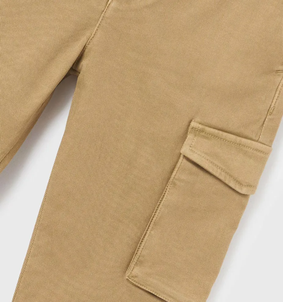 7523 Mayoral Tween/Teen Boys Slim Cargo Pants - Walnut