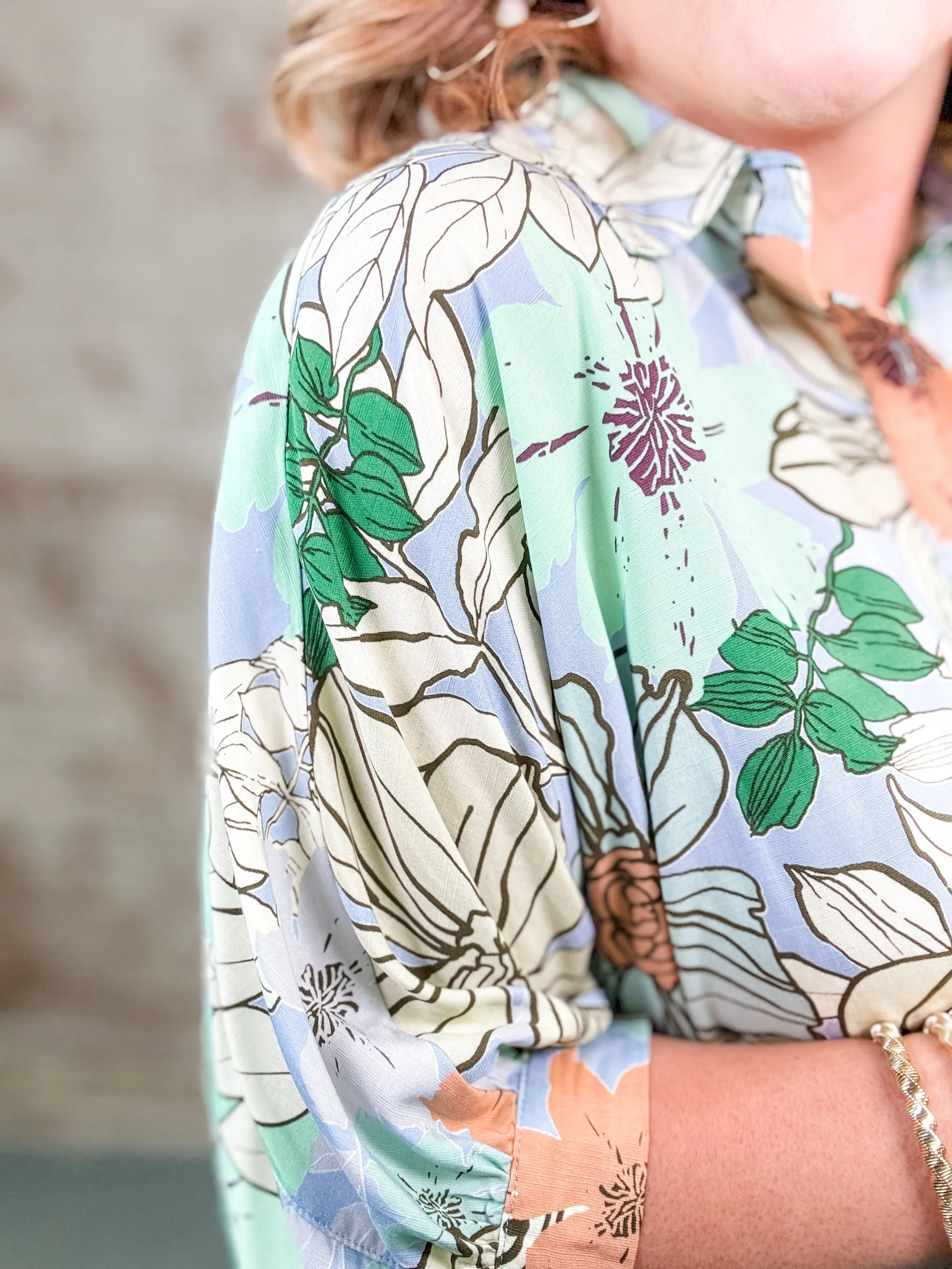 Ainsley Tropical Print Top
