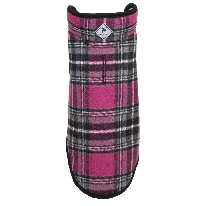 Alpine Pink and Black Plaid Jacket for Dogs