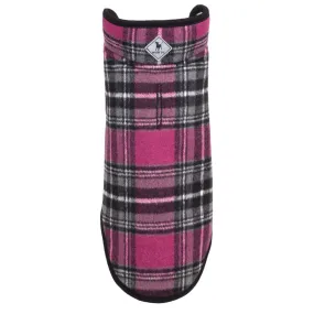 Alpine Pink and Black Plaid Jacket for Dogs