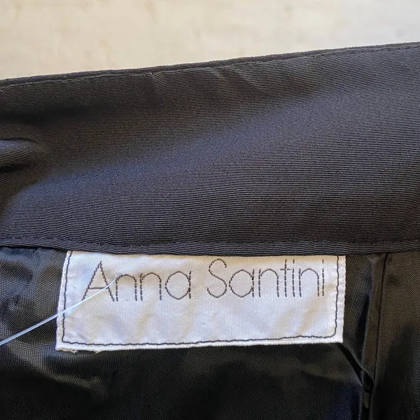 Anna Santini Maxi Skirt - 29W UK 10 Black Polyester Blend