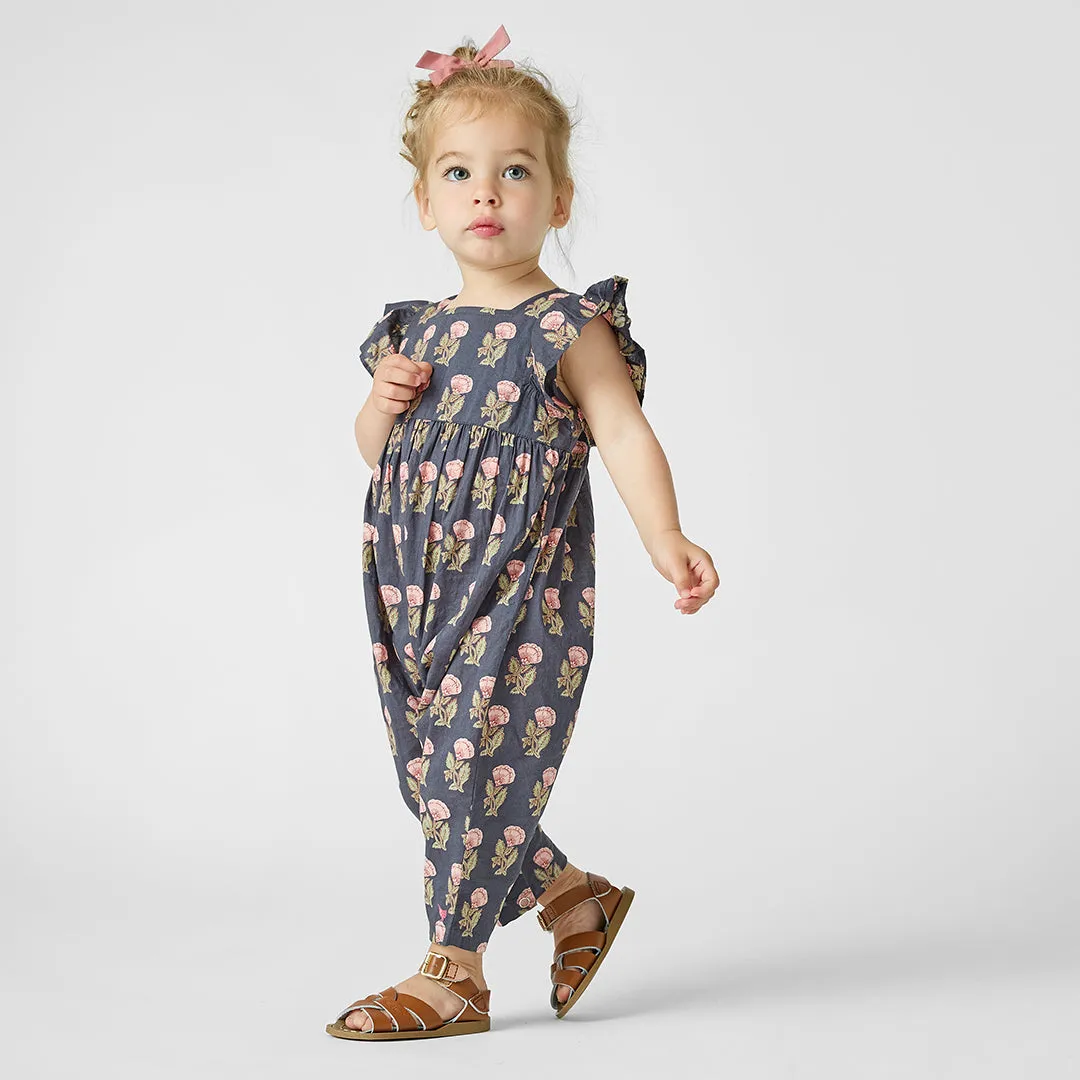 Baby Girls Elsie Jumper - Navy Flower Drop