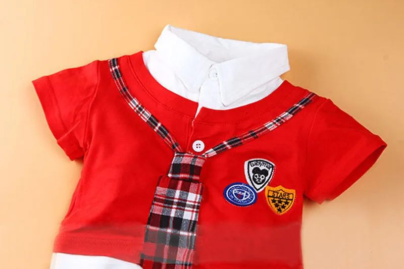 Baby Romper Montessori Necktie Baby Romper