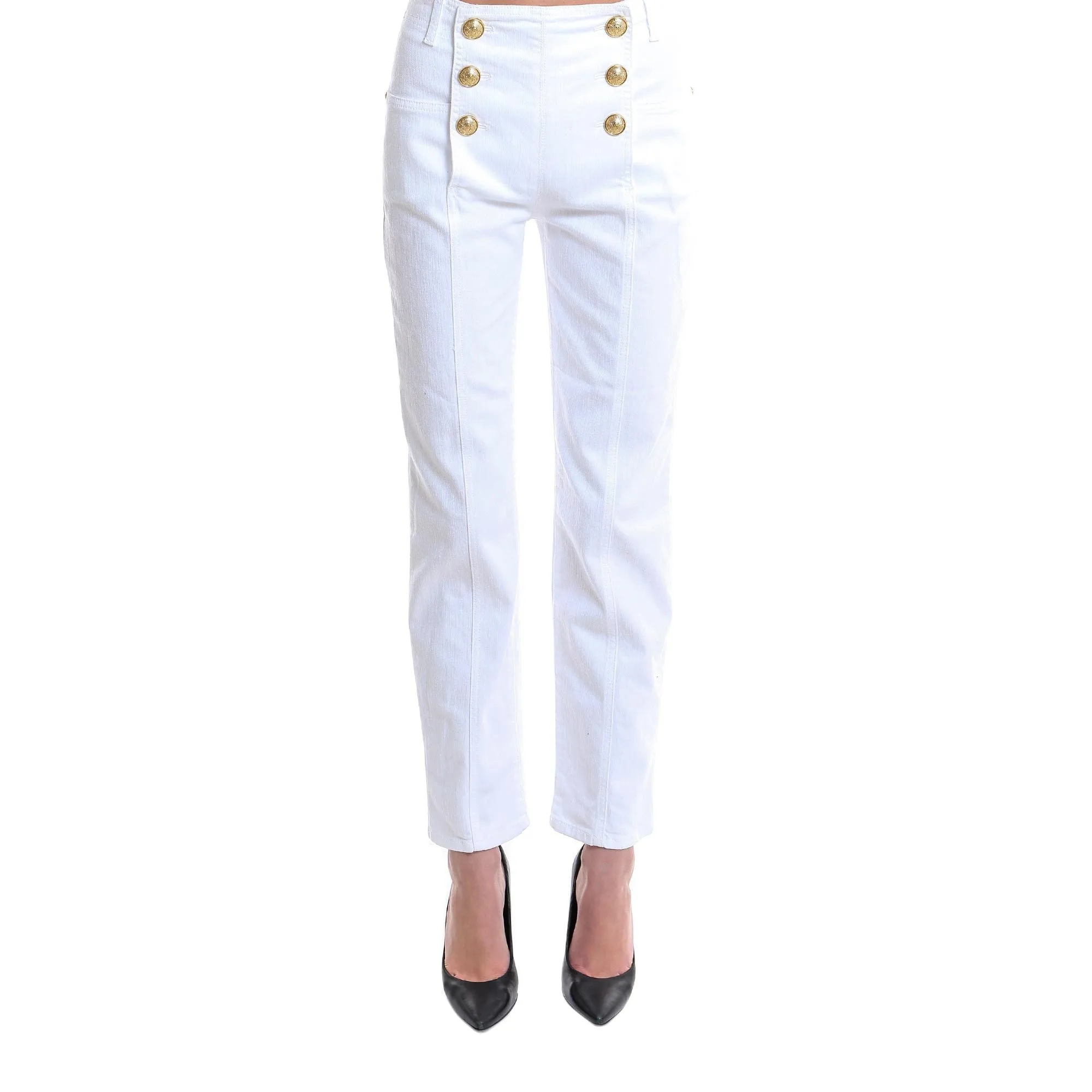 Balmain Tailored High Waist Jeans