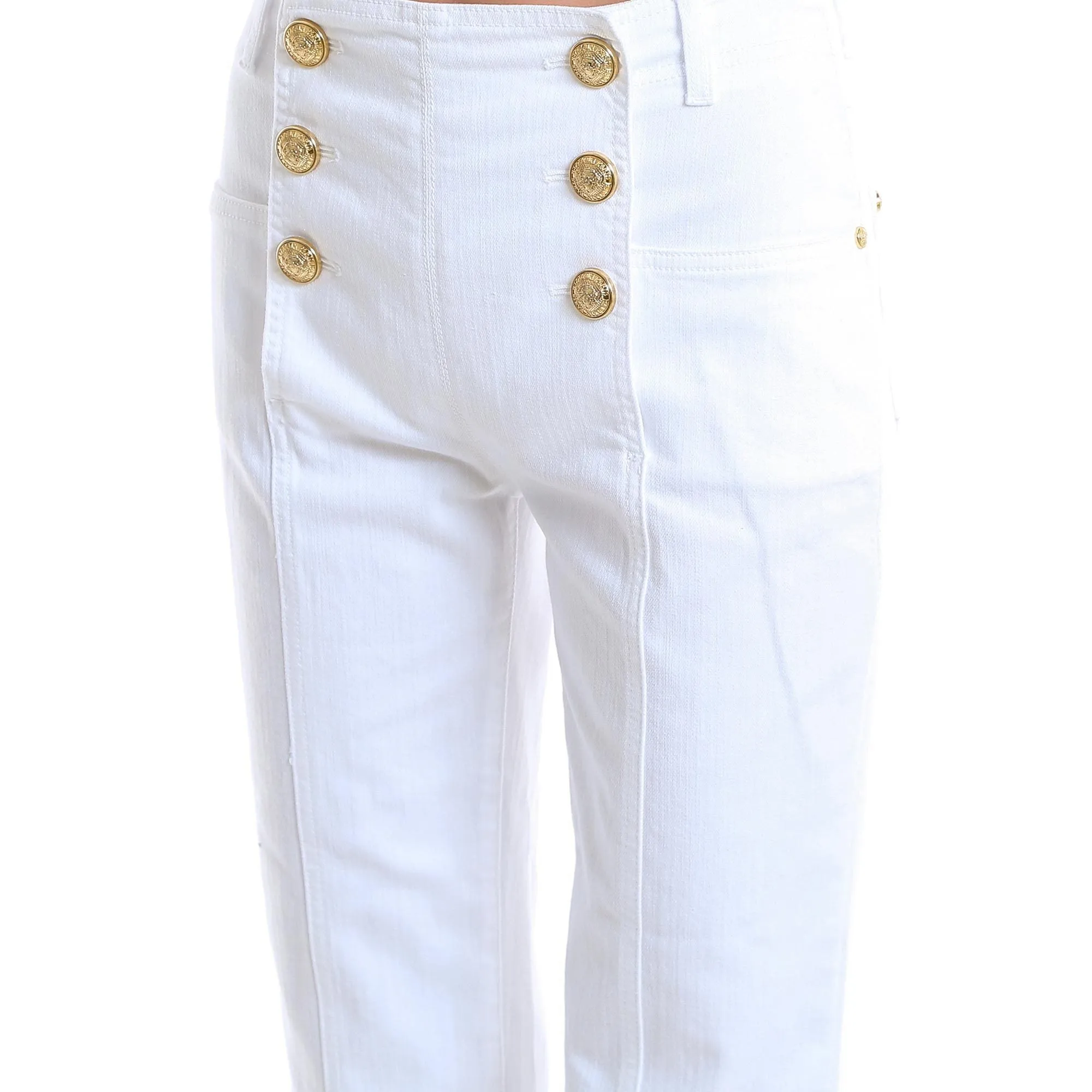 Balmain Tailored High Waist Jeans