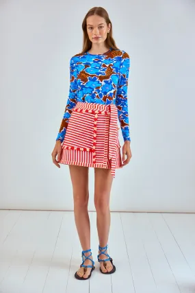 Bay Skirt | Poppy Stripe