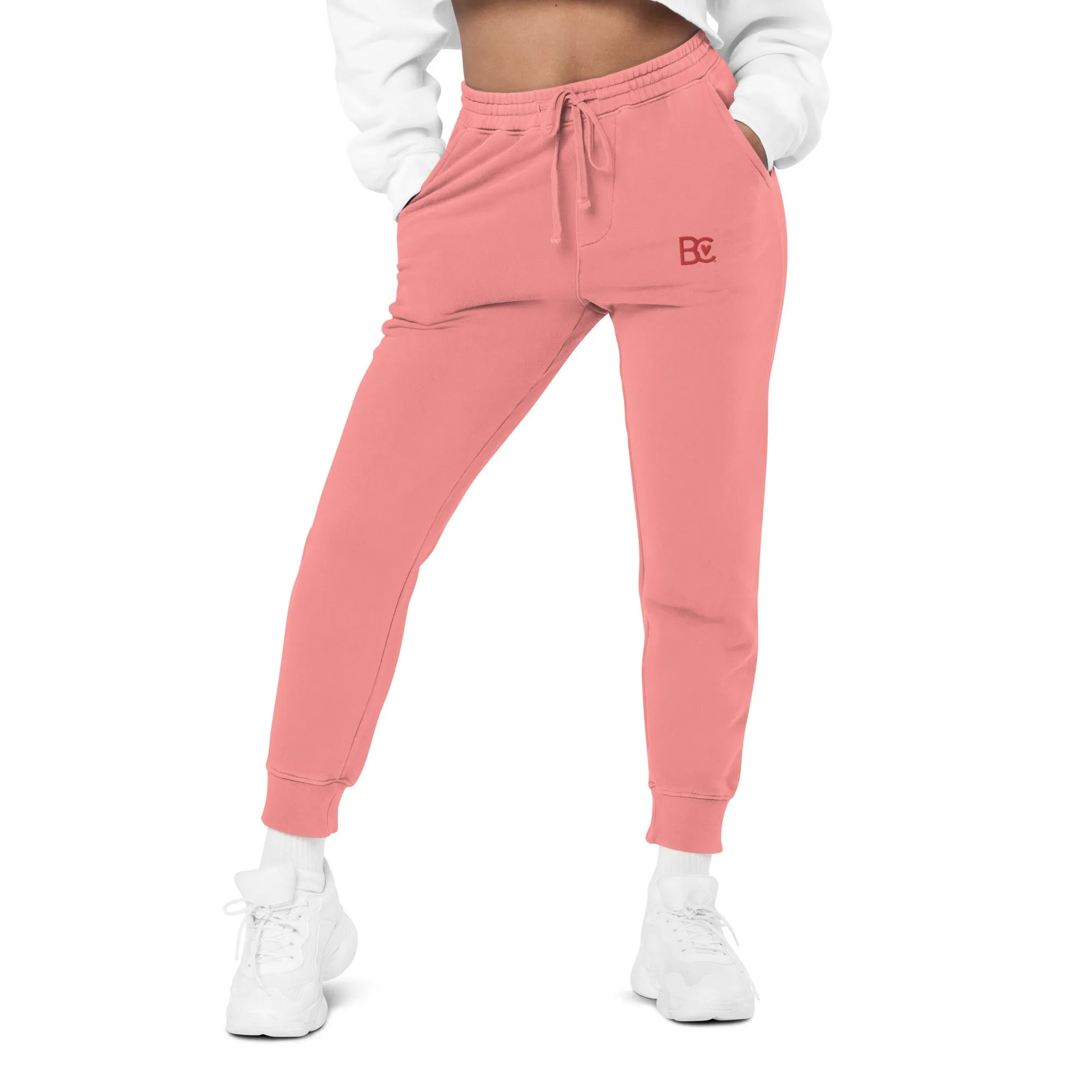 BC Guava Embroidered Unisex Pigment-dyed Joggers