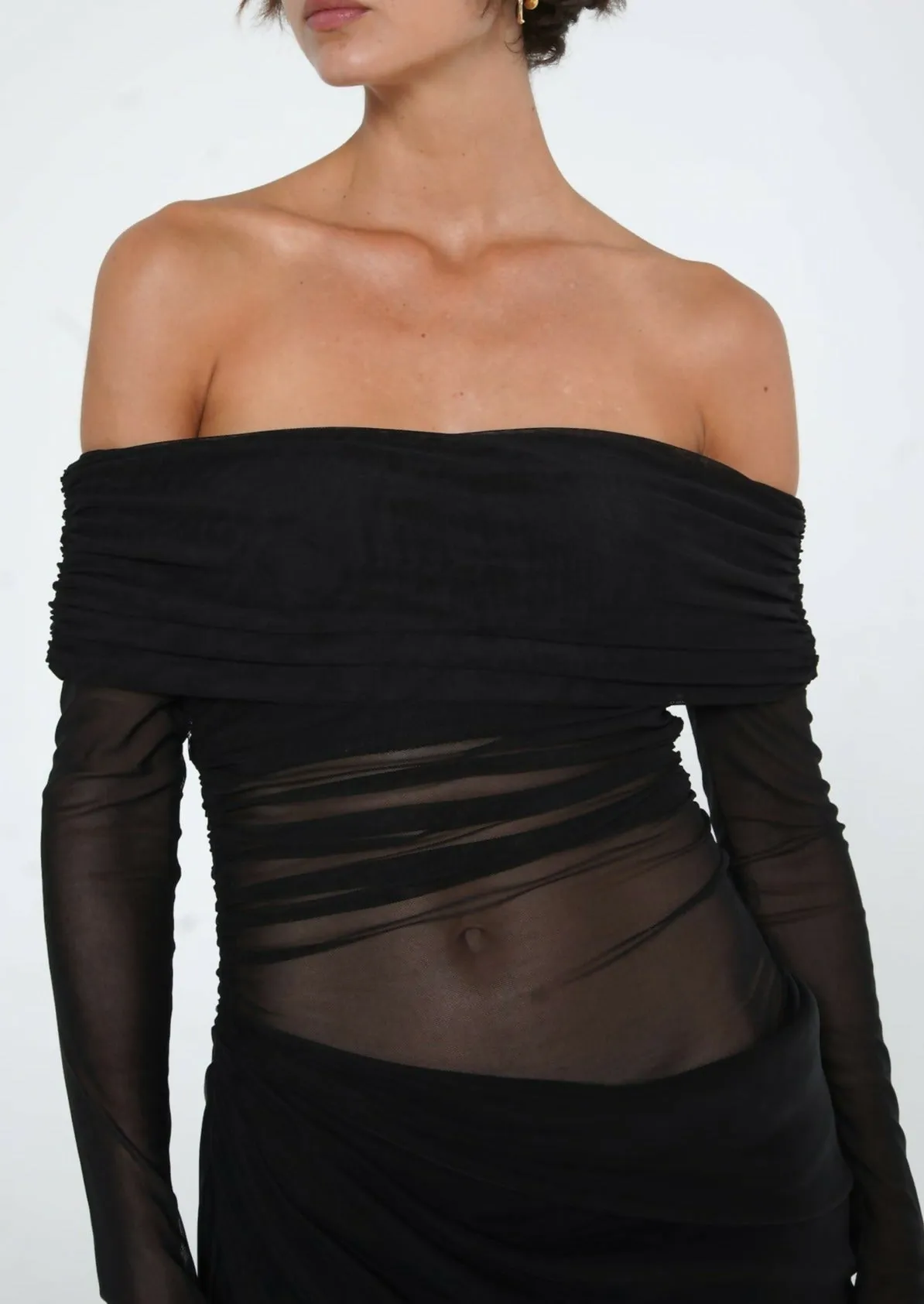 BENNI Yasmin Off- Shoulder Maxi Dress