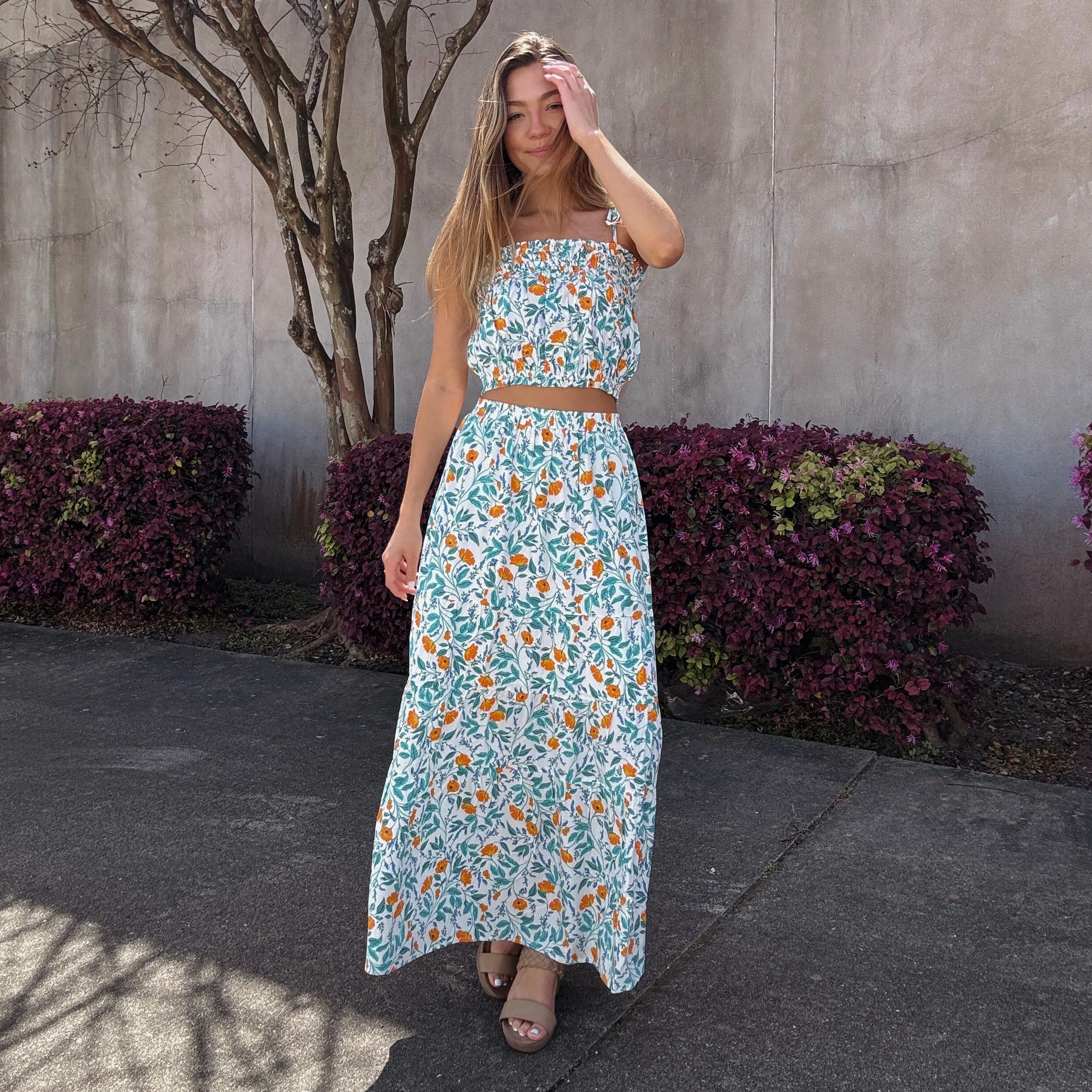 Bonnie Maxi Skirt • Garden Vine