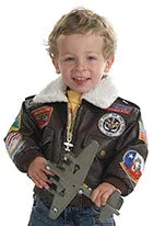 Boy's A-2 Bomber Jacket Brown
