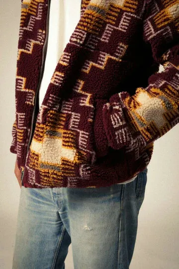 Brixton Arctic Fleece Mock Neck Jacket