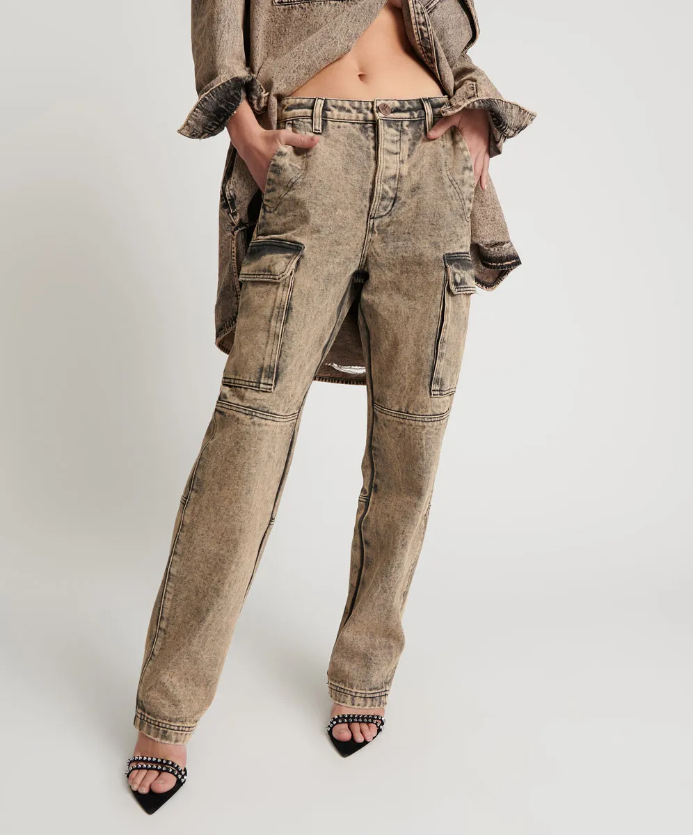Cargo Motion Pants - Rust
