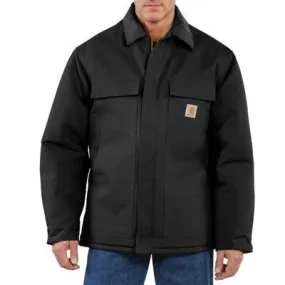 Carhartt Medium Tall Black Arctic Quilt-Lined 12 Ounce Cotton Duck Traditional Coat