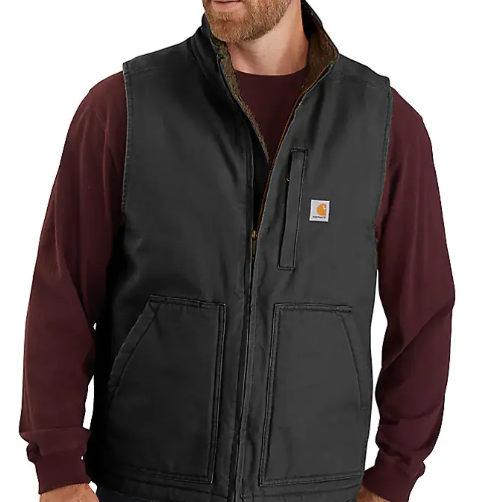 CARHARTT® SHERPA-LINED MOCK NECK VEST