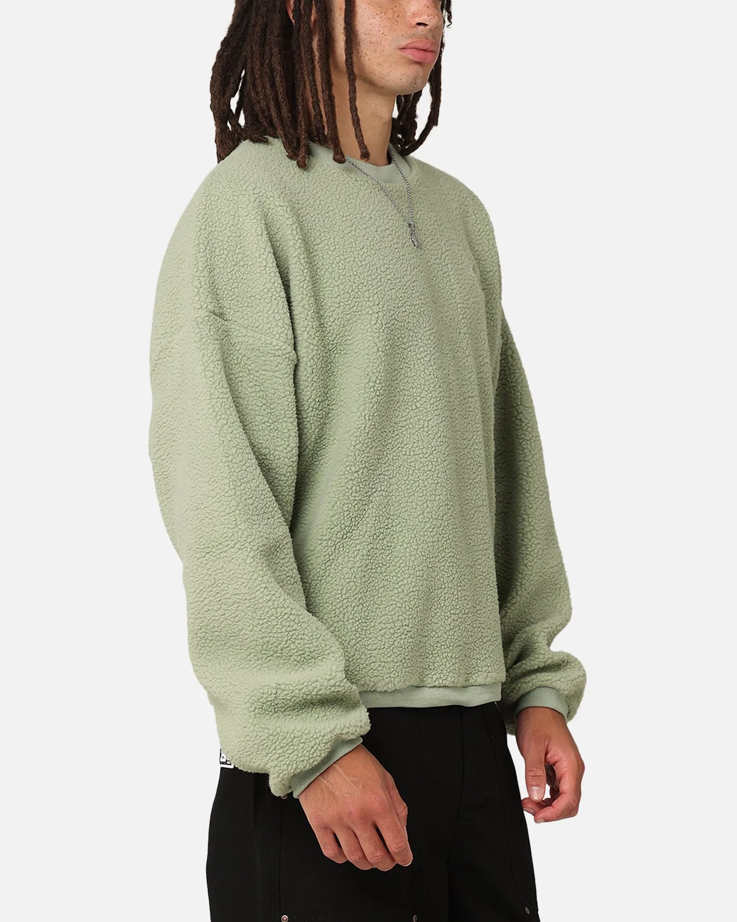 Carre Polar Fleece Crewneck Pale Green