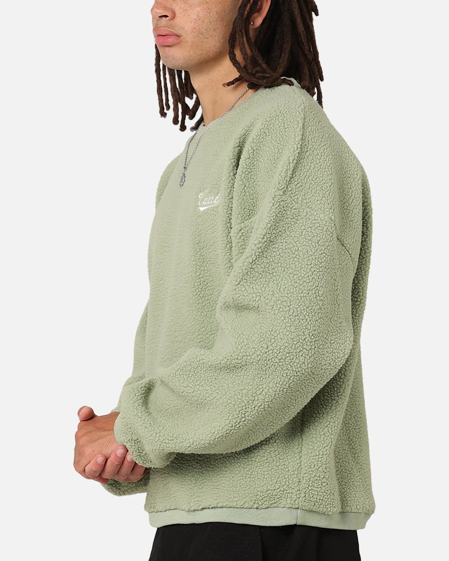 Carre Polar Fleece Crewneck Pale Green