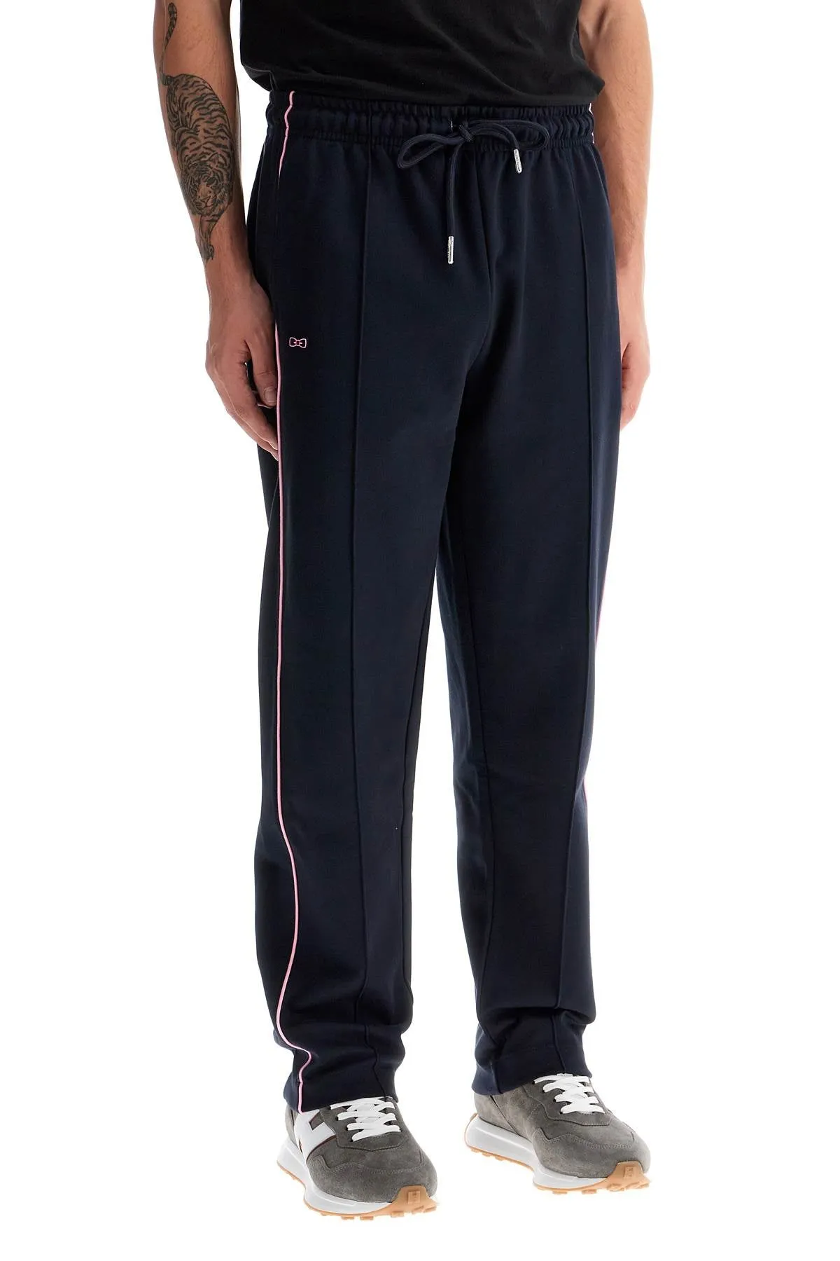 contrast piping joggers with H24MAIJO0008 MARINE EP