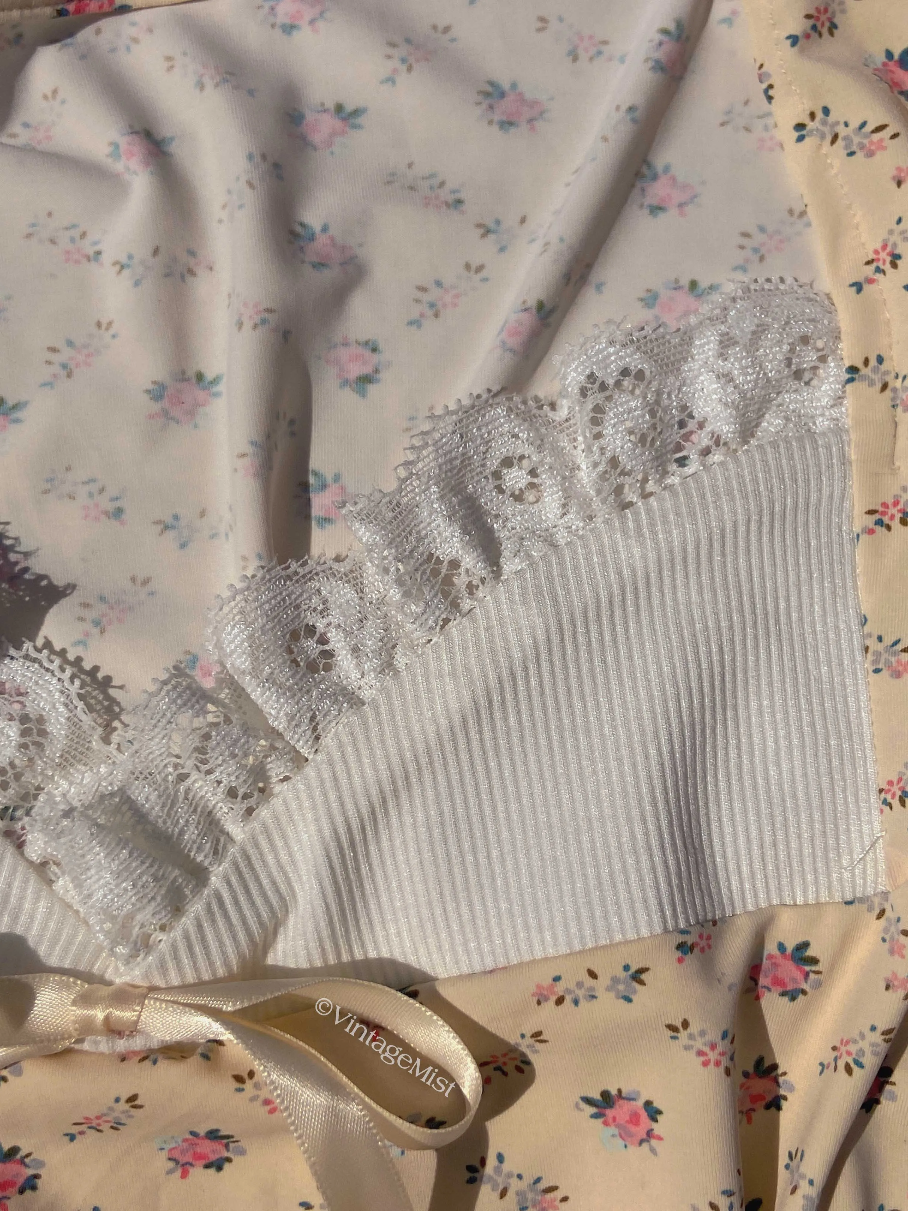 Coquette Bowknot Lace Floral Top