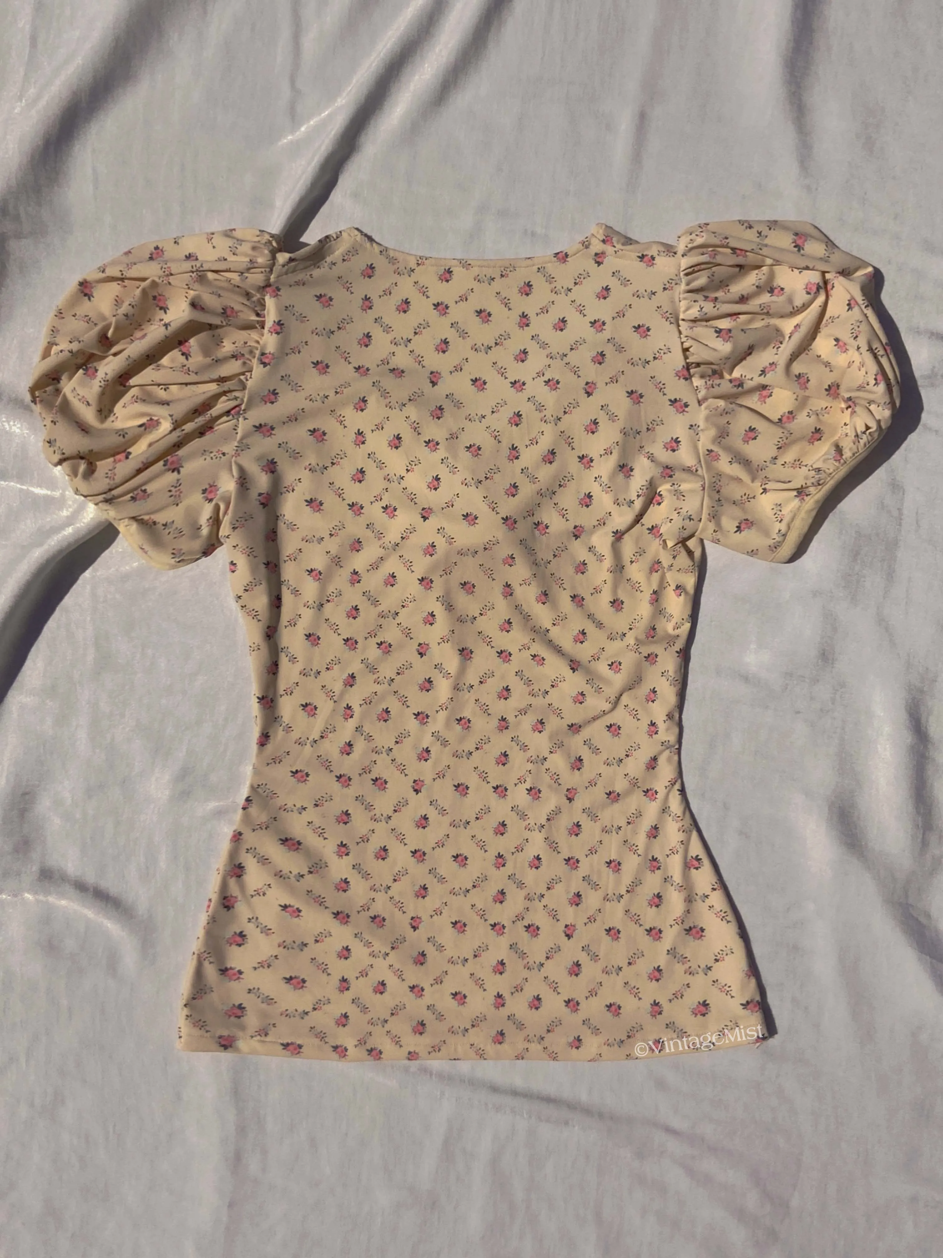 Coquette Bowknot Lace Floral Top