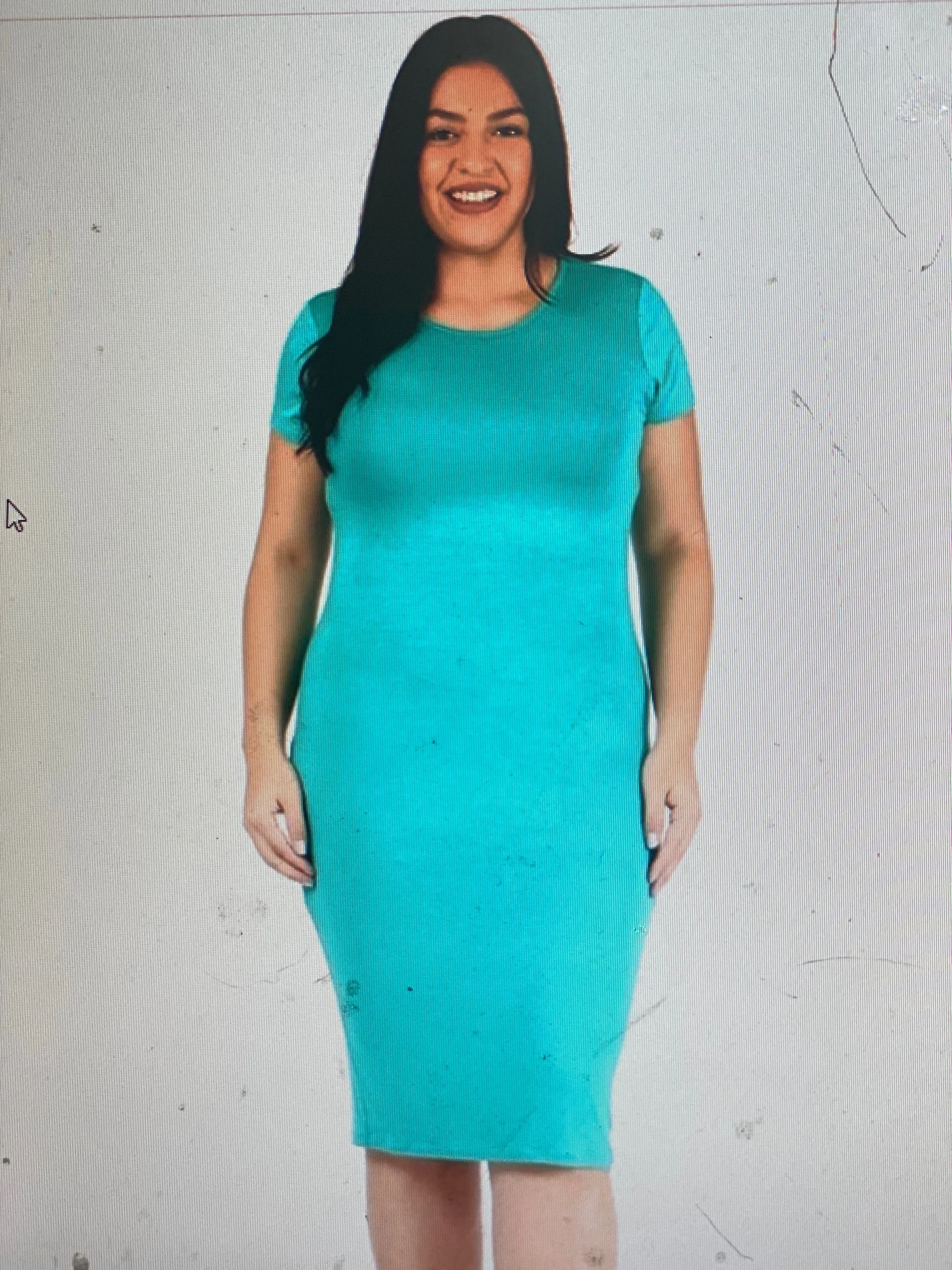 Curved Hem Bodycon Dress