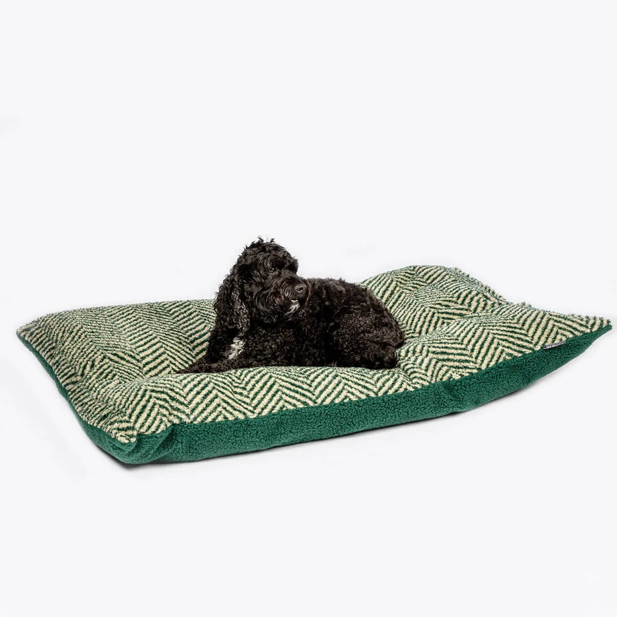 Danish Design Sherpa Fleece Green Herringbone Deep Duvet - Spare Cover