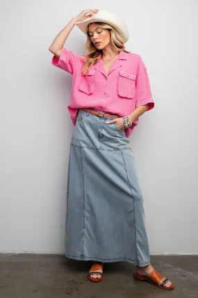 Deidra High-rise Maxi Skirt