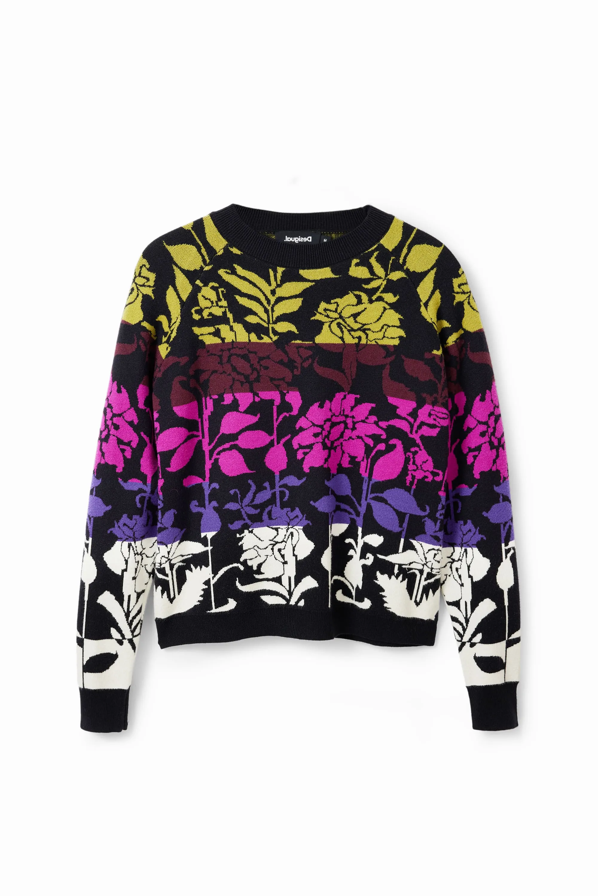 Desigual Tajo Tiered Multicoloured Floral Jumper 23WWJF05