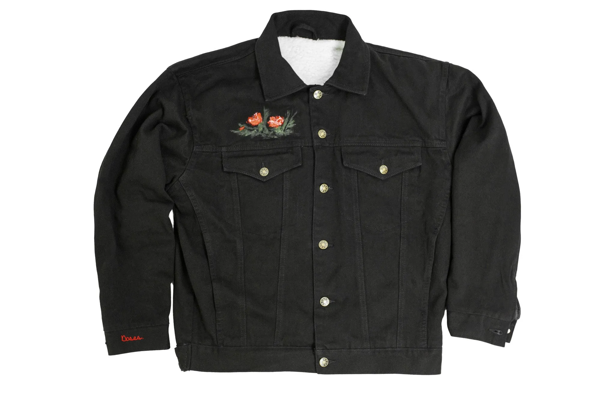 Doses East Meets West Painted Denim Jacket