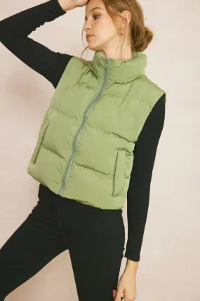 Double Down Vest - Sage