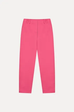 Fuchsia Tailored High Waist Trousers