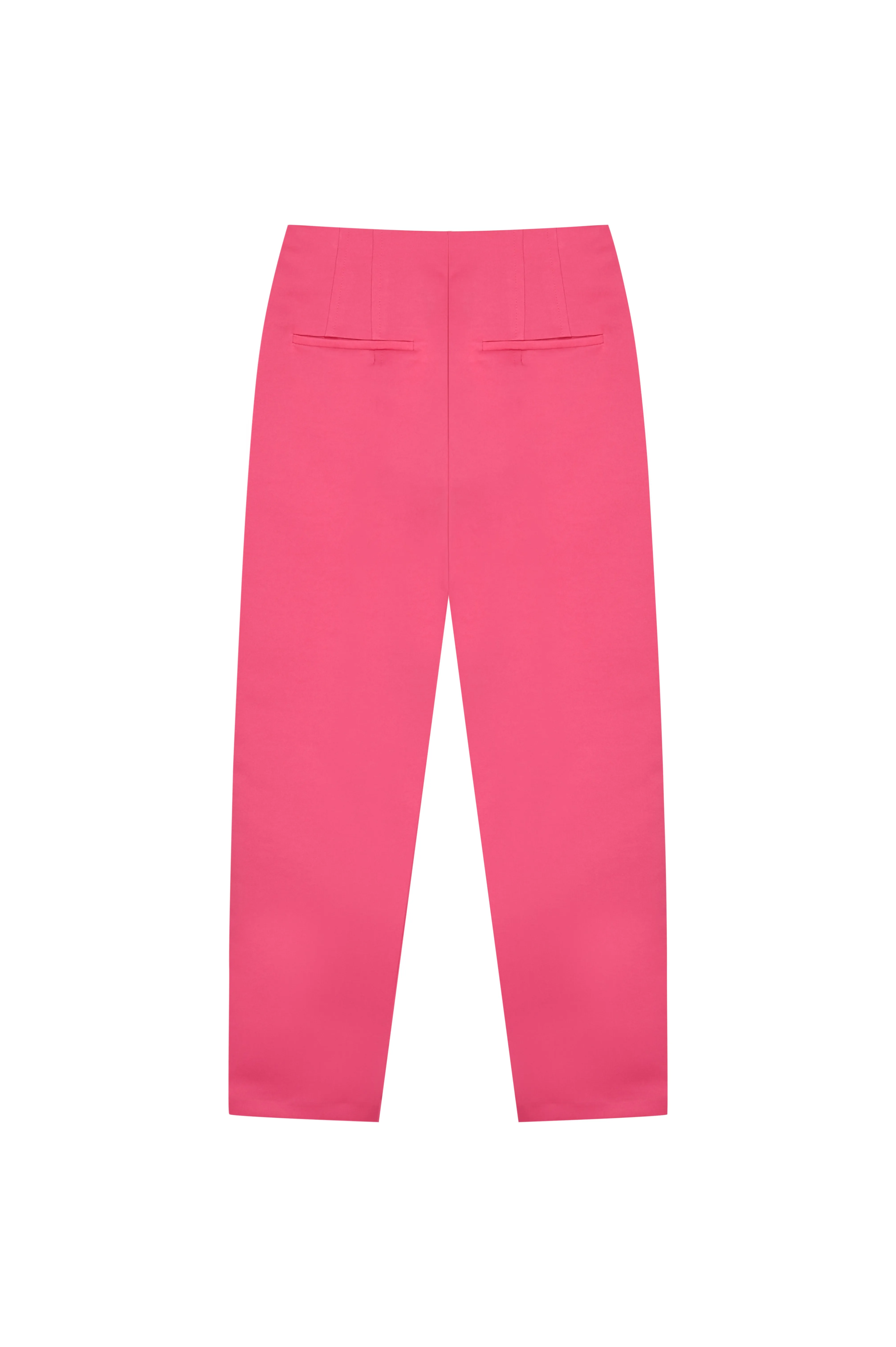 Fuchsia Tailored High Waist Trousers