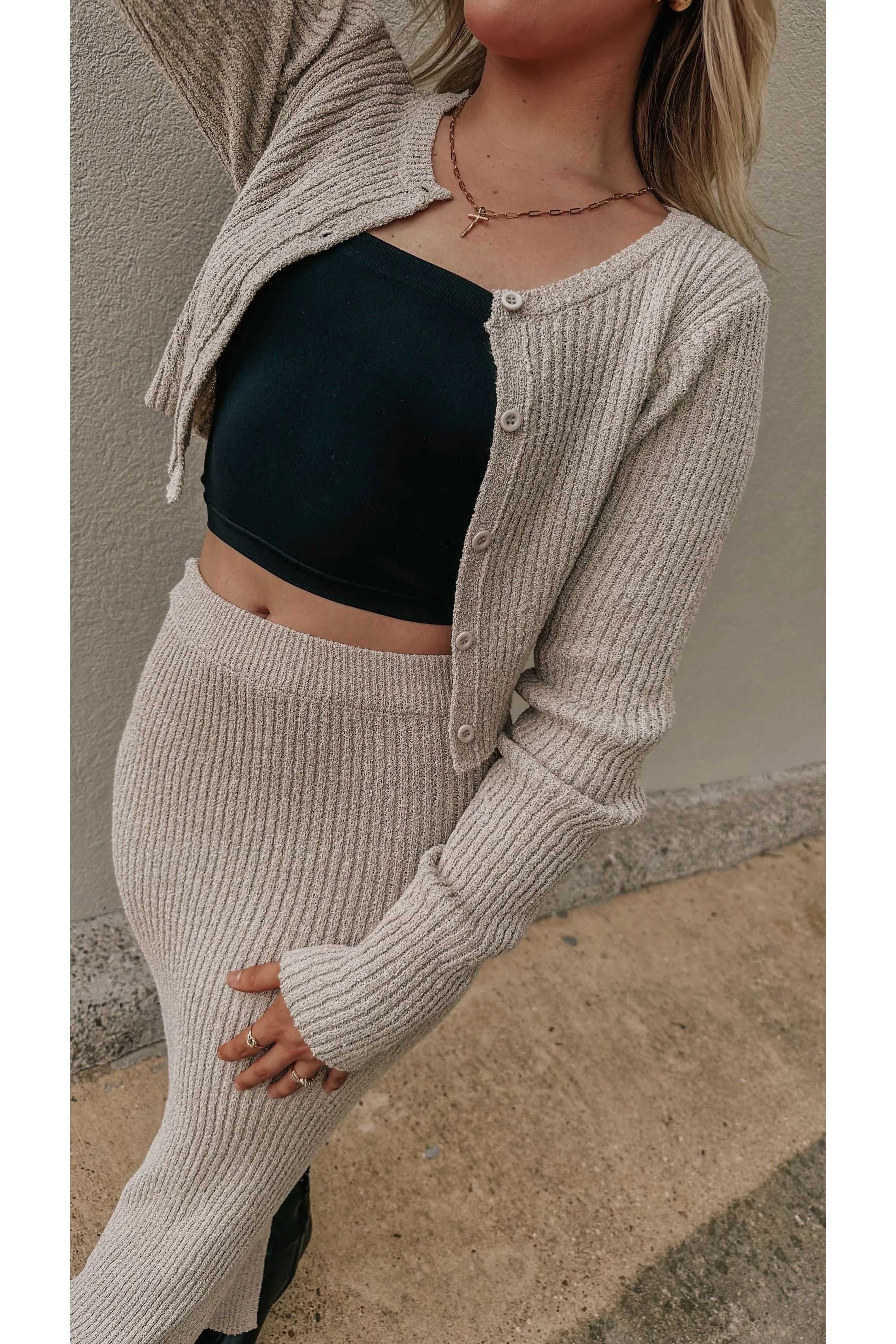 Gaia Knitted Tube Maxi Skirt