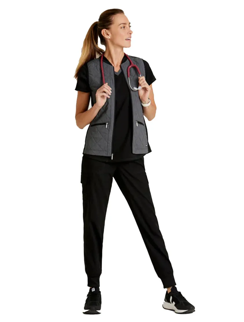 Grey's Anatomy Stretch™ by Barco Cristina 2-Pocket Quilted Scrub Vest