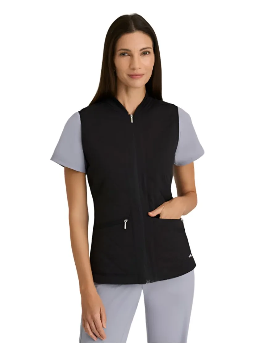 Grey's Anatomy Stretch™ by Barco Cristina 2-Pocket Quilted Scrub Vest