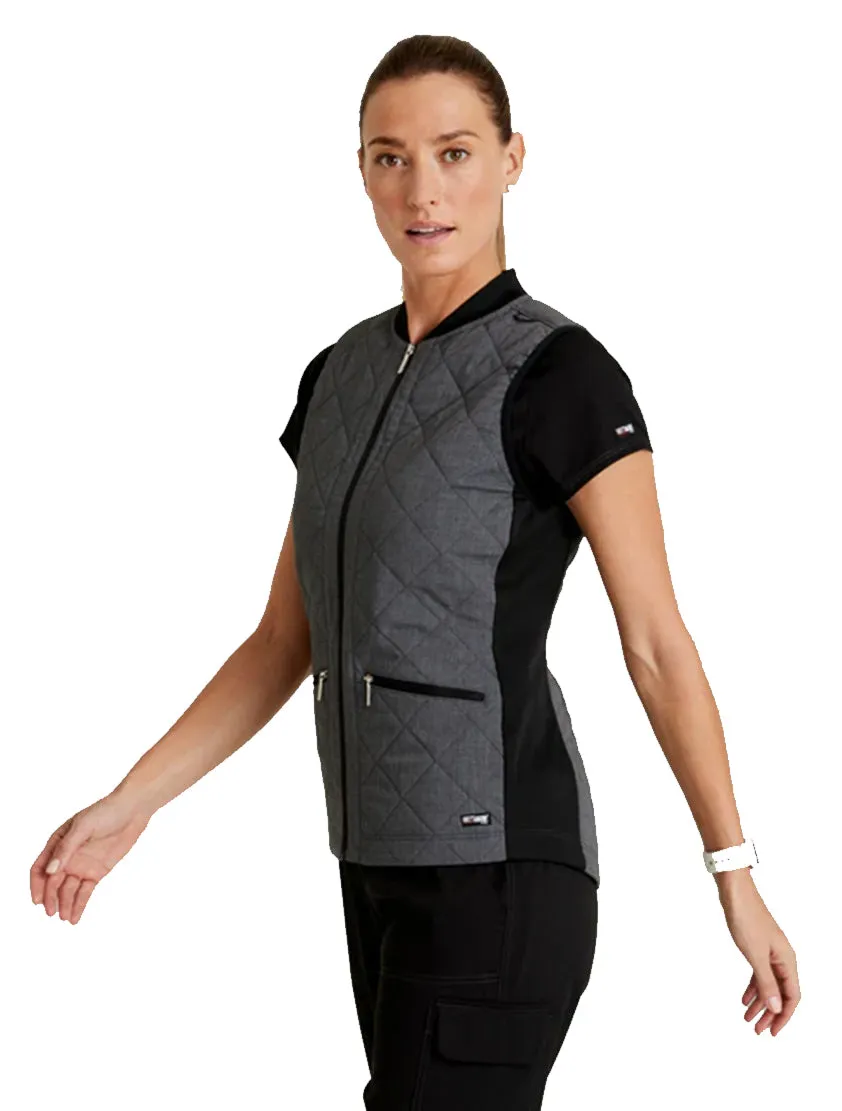 Grey's Anatomy Stretch™ by Barco Cristina 2-Pocket Quilted Scrub Vest