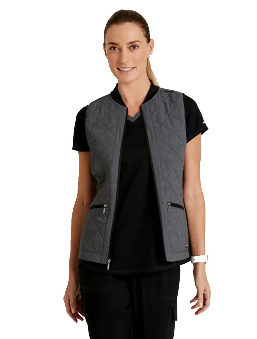 Grey's Anatomy Stretch™ by Barco Cristina 2-Pocket Quilted Scrub Vest