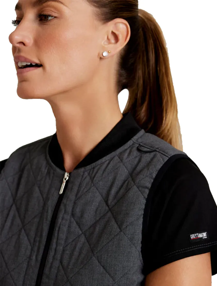 Grey's Anatomy Stretch™ by Barco Cristina 2-Pocket Quilted Scrub Vest