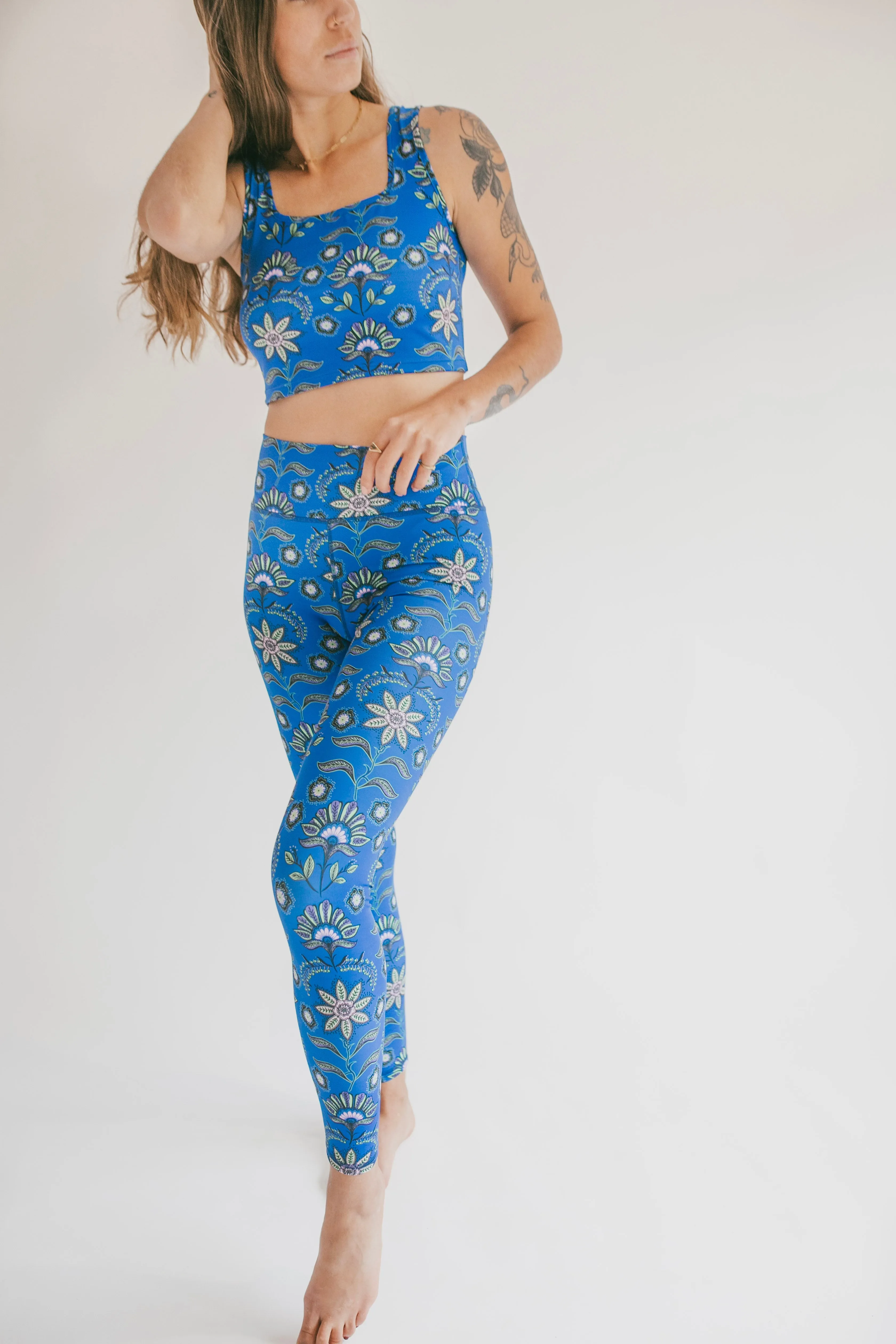 High Rise Leggings -  Bloom