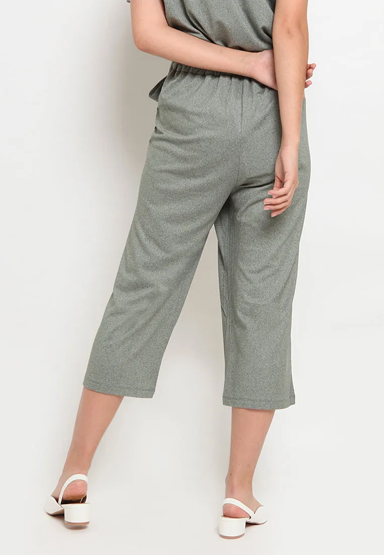 High Waist Crop Pants