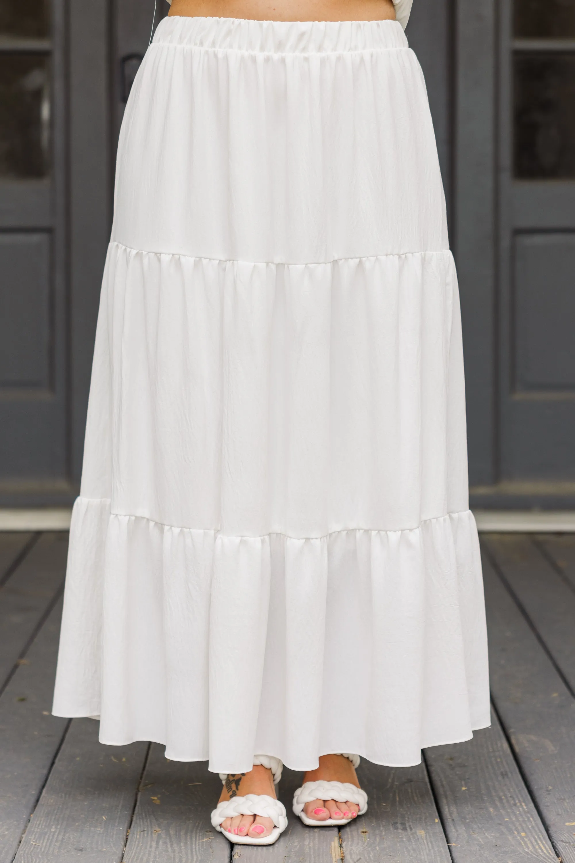 Inspired By Life Maxi Skirt, White