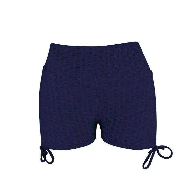 Joga Shorts High Waist Workout Casual Femme Streetwear