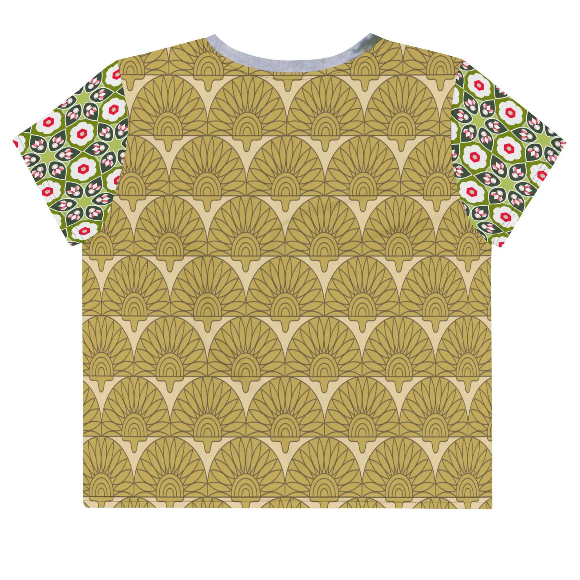 Kyoto Gardens Short Sleeve AOP Crop Tee