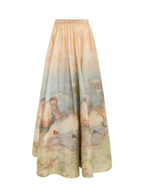 Luminosity Ruched Maxi Skirt