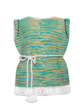 Majula Handmade Autumn Grass Vest - 5/7Y, 8/10Y