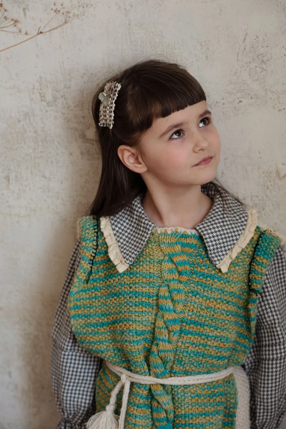 Majula Handmade Autumn Grass Vest - 5/7Y, 8/10Y