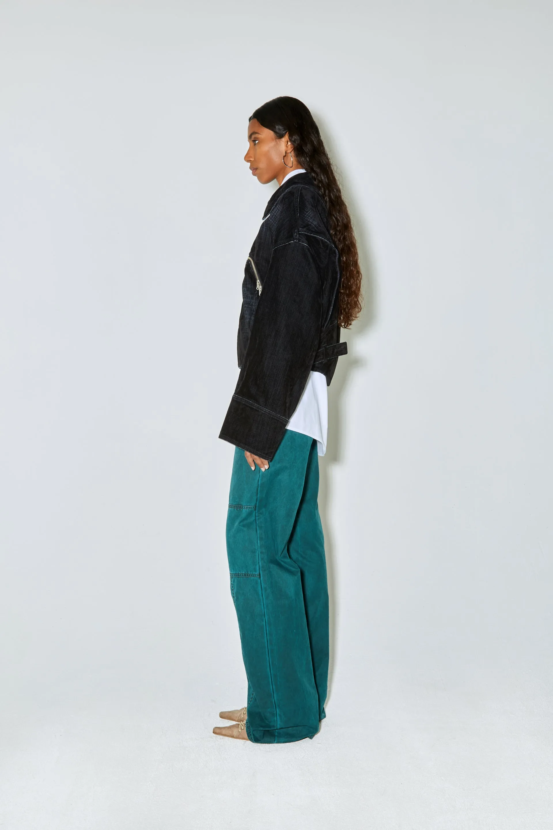 MARTY jacket dark navy velvet