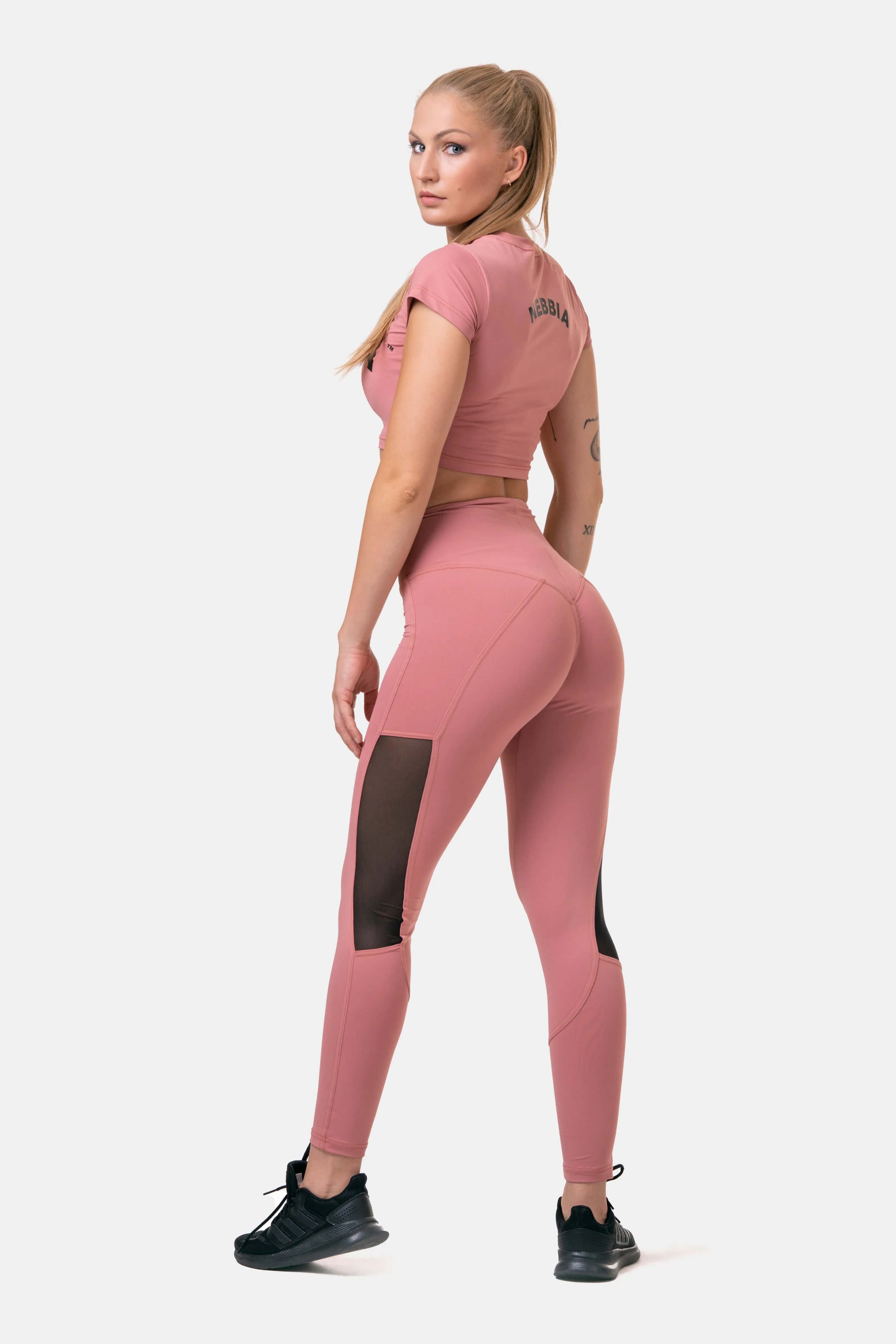 NEBBIA High Waist & Mesh Leggings 573