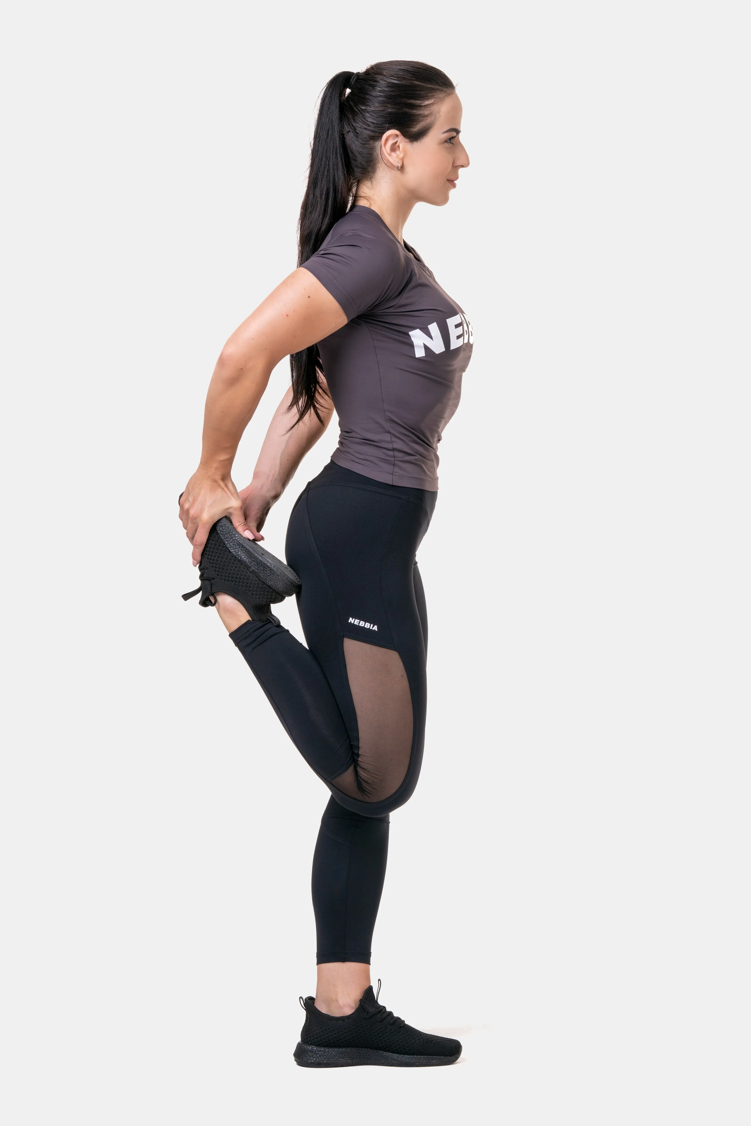 NEBBIA High Waist & Mesh Leggings 573