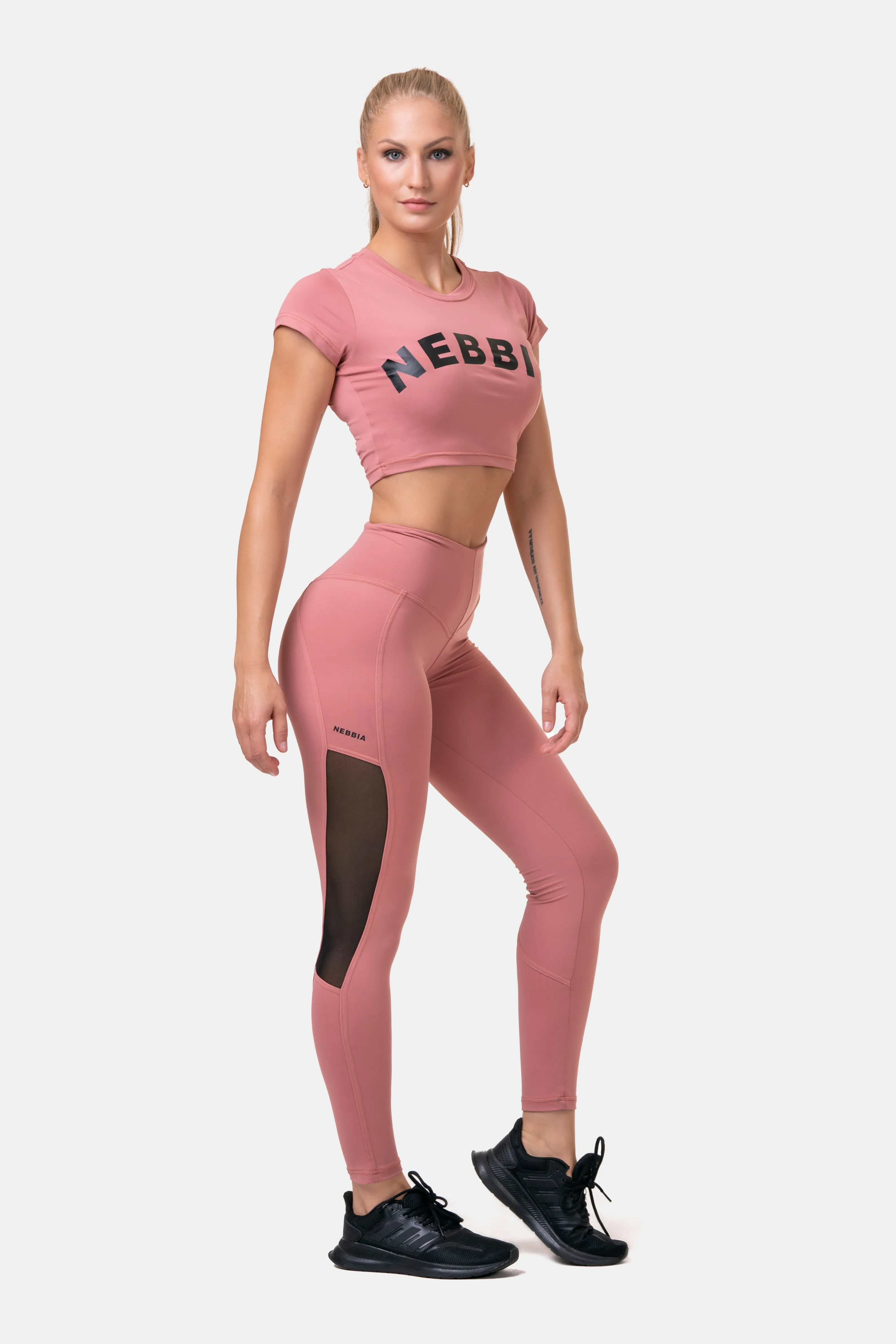 NEBBIA High Waist & Mesh Leggings 573